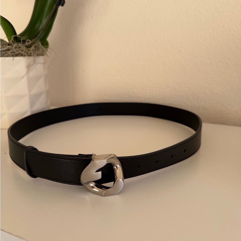 Givenchy Black Leather Belt – Size 85 cm
